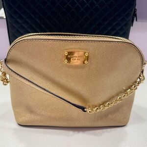 Michael Kors Gold Crossbody Bag